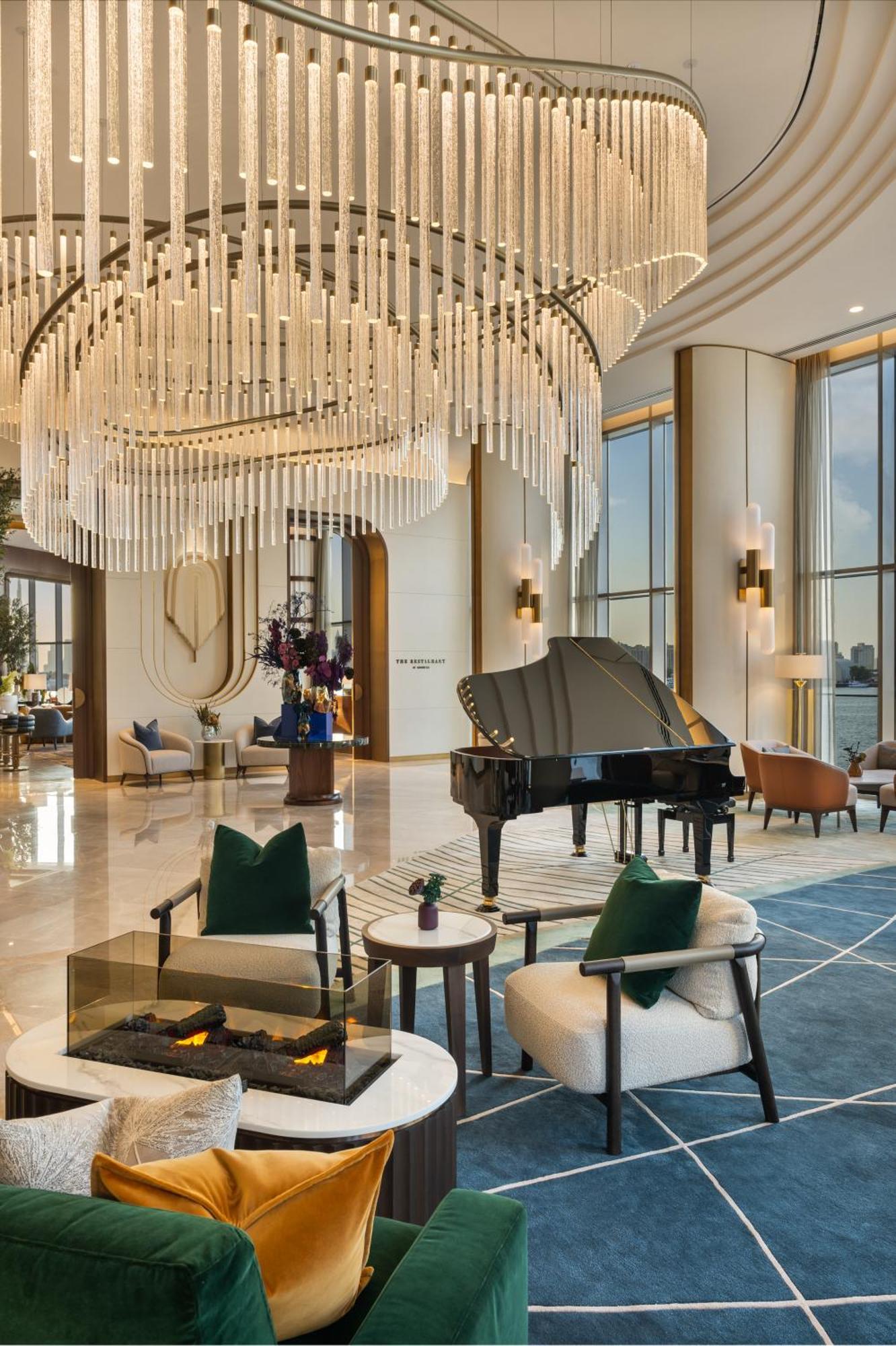 Hotel Address Creek Harbour Dubái Exterior foto The lobby of the hotel