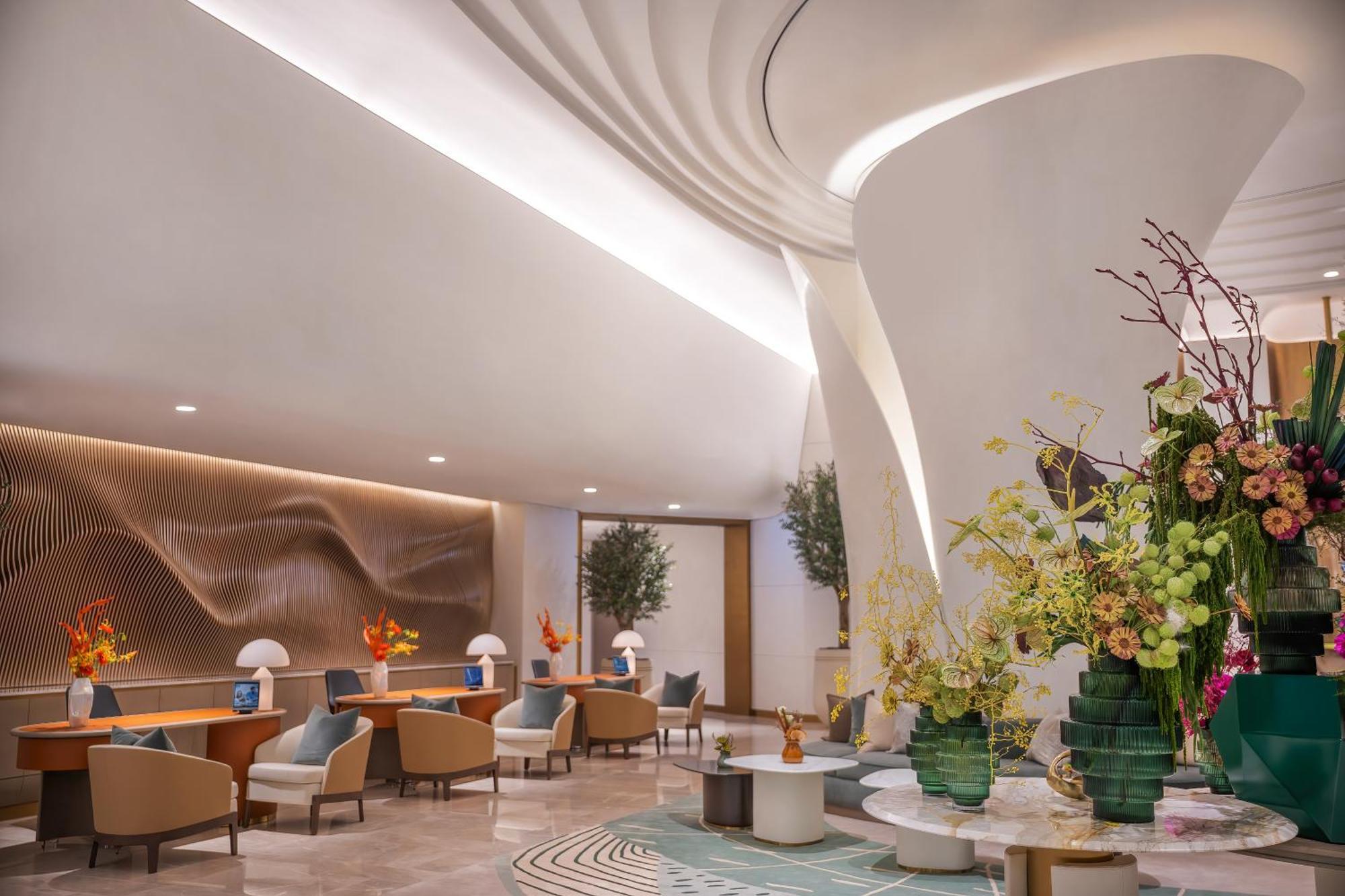 Hotel Address Creek Harbour Dubái Exterior foto The lobby of the hotel